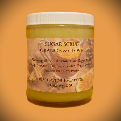 Sugar Scrub 8 Oz., Orange & Clove